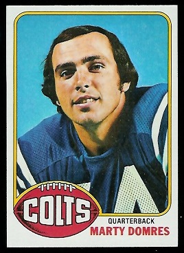 Marty Domres 1976 Topps football card