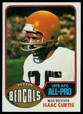 Isaac Curtis 1976 Topps football card