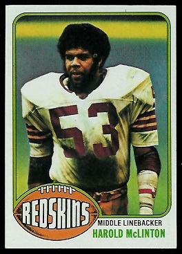 Harold McLinton 1976 Topps football card