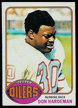 Don Hardeman 1976 Topps football card