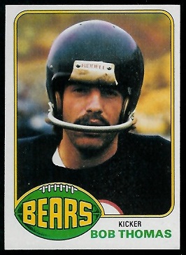 Bob Thomas 1976 Topps football card