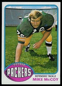 Mike McCoy 1976 Topps football card