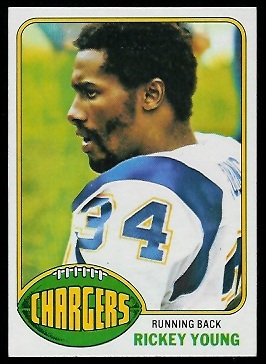 Rickey Young 1976 Topps football card