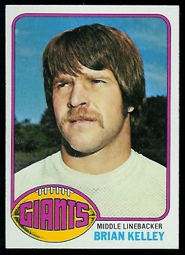 Brian Kelley 1976 Topps football card