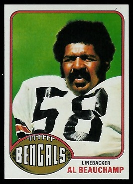 Al Beauchamp 1976 Topps football card Al Beauchamp 1976 Topps football card