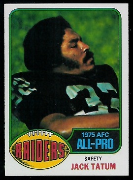 Jack Tatum 1976 Topps football card