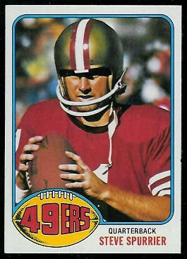 Steve Spurrier 1976 Topps football card