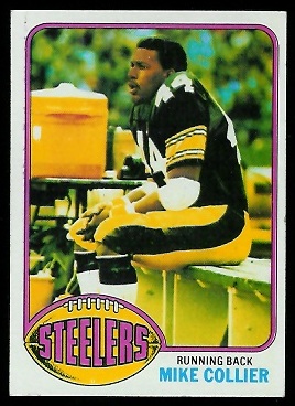 Mike Collier 1976 Topps football card