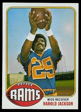 Harold Jackson 1976 Topps football card