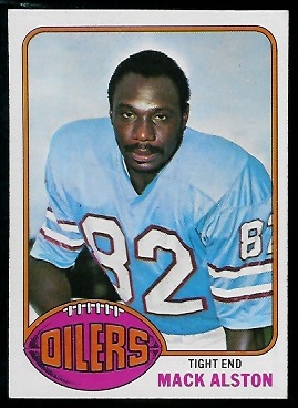 Mack Alston 1976 Topps football card