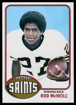 Rod McNeill 1976 Topps football card