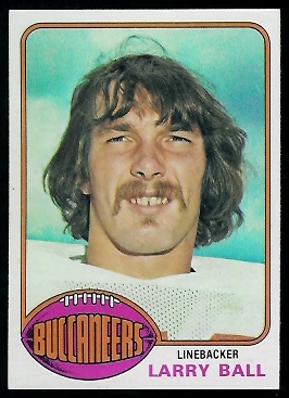 Larry Ball 1976 Topps football card