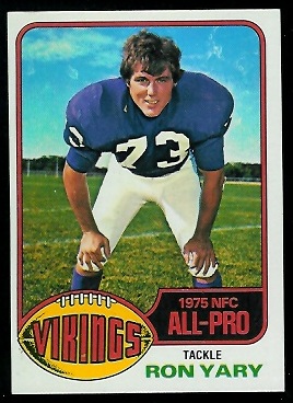 Ron Yary 1976 Topps football card