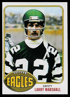 Larry Marshall 1976 Topps football card