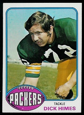 Dick Himes 1976 Topps football card