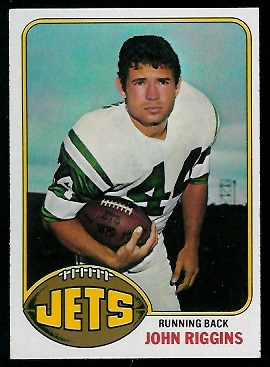 John Riggins 1976 Topps football card