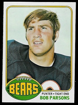 Bob Parsons 1976 Topps football card