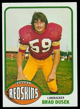 Brad Dusek 1976 Topps football card