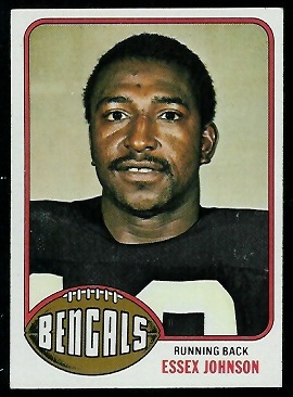 Essex Johnson 1976 Topps football card