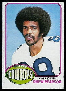 Drew Pearson 1976 Topps football card Drew Pearson 1976 Topps football card