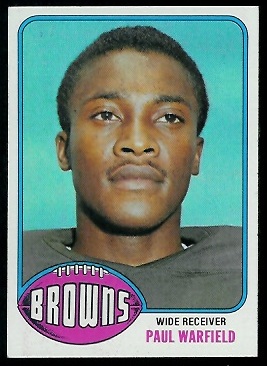 Paul Warfield 1976 Topps football card