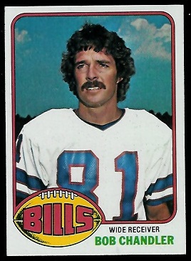 Bob Chandler 1976 Topps football card