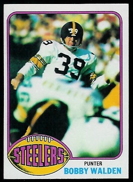 Bobby Walden 1976 Topps football card