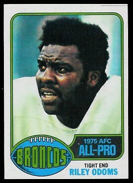 Riley Odoms 1976 Topps football card