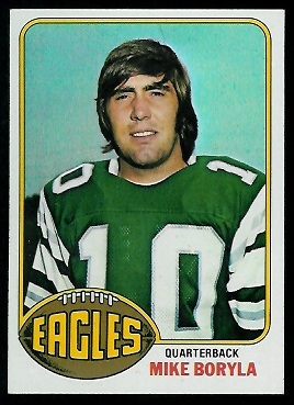 Mike Boryla 1976 Topps football card