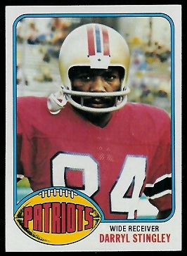 Darryl Stingley 1976 Topps football card