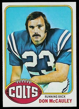 Don McCauley 1976 Topps football card Don McCauley 1976 Topps football card