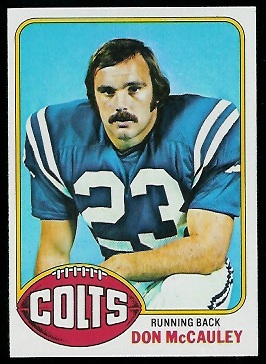 Don McCauley 1976 Topps football card