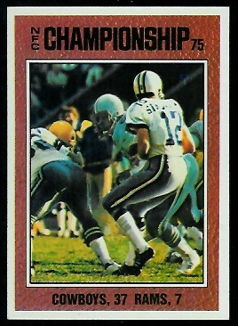 NFC Championship 1976 Topps football card