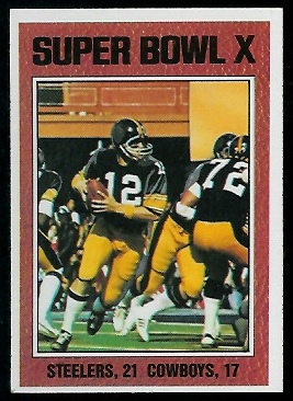 Super Bowl X 1976 Topps football card