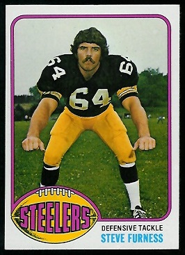 Steve Furness 1976 Topps football card