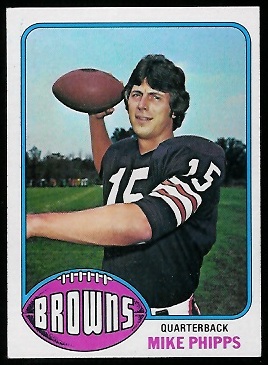 Mike Phipps 1976 Topps football card