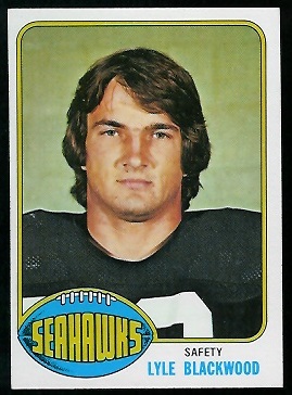 Lyle Blackwood 1976 Topps football card