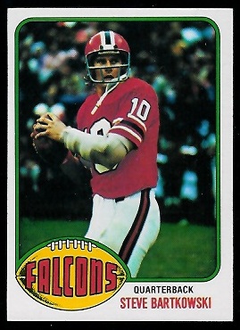 Steve Bartkowski 1976 Topps football card