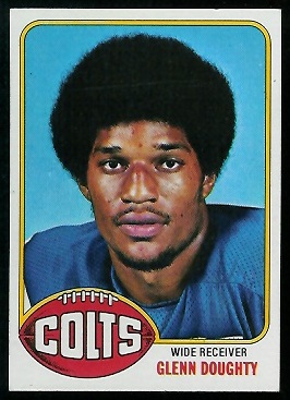 Glenn Doughty 1976 Topps football card