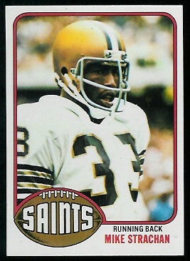 Mike Strachan 1976 Topps football card