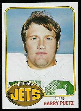 Garry Puetz 1976 Topps football card