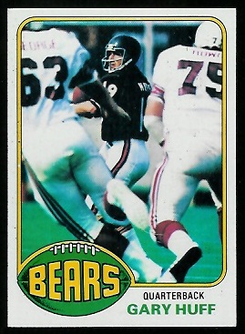 Gary Huff 1976 Topps football card