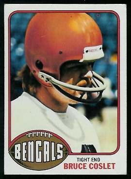 Bruce Coslet 1976 Topps football card