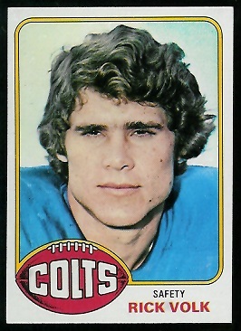 Rick Volk 1976 Topps football card