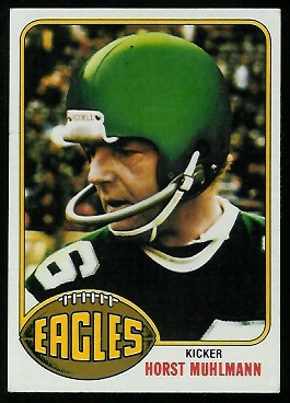 Horst Muhlmann 1976 Topps football card