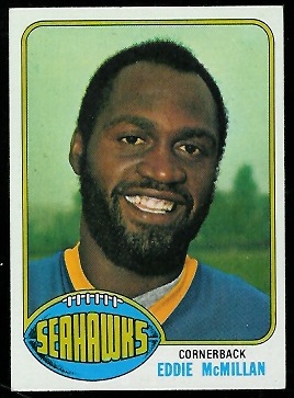 Eddie McMillan 1976 Topps football card Eddie McMillan 1976 Topps football card
