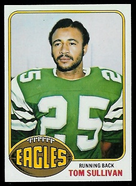 Tom Sullivan 1976 Topps football card