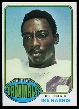 Ike Harris 1976 Topps football card