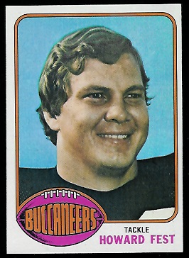 Howard Fest 1976 Topps football card