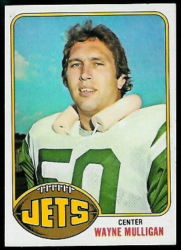 Wayne Mulligan 1976 Topps football card